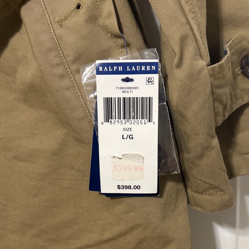 Polo by Ralph Lauren Tan Trench Coat - Picture 2 of 8